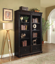 Load image into Gallery viewer, Rowan Traditional Black and Espresso Bookcase - Ego Home Furniture
