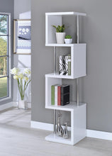 Load image into Gallery viewer, Modern White Four-Tier Bookcase - Ego Home Furniture