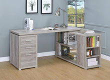 Load image into Gallery viewer, Yvette Grey Driftwood L-Shaped Office Desk - Ego Home Furniture