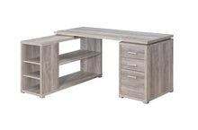 Load image into Gallery viewer, Yvette Grey Driftwood L-Shaped Office Desk - Ego Home Furniture