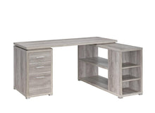 Load image into Gallery viewer, Yvette Grey Driftwood L-Shaped Office Desk - Ego Home Furniture