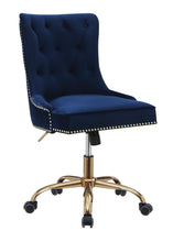 Load image into Gallery viewer, Modern Blue Velvet Office Chair - Ego Home Furniture