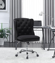 Load image into Gallery viewer, Modern Black Velvet Office Chair - Ego Home Furniture
