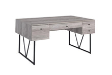 Load image into Gallery viewer, Industrial Grey Driftwood Writing Desk - Ego Home Furniture