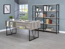 Load image into Gallery viewer, Industrial Grey Driftwood Writing Desk - Ego Home Furniture