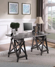 Load image into Gallery viewer, Industrial Galvanized Grey Adjustable Desk
