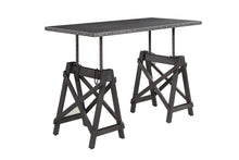 Load image into Gallery viewer, Industrial Galvanized Grey Adjustable Desk
