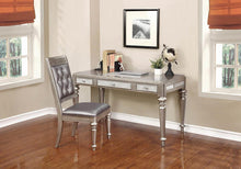 Load image into Gallery viewer, Bling Game Hollywood Glam Metallic Platinum Writing Desk - Ego Home Furniture
