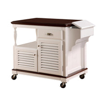 Load image into Gallery viewer, Traditional White Kitchen Cart - Ego Home Furniture