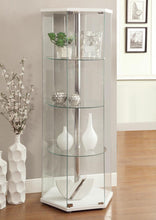 Load image into Gallery viewer, Traditional Glass Hexagon Curio Cabinet - Ego Home Furniture