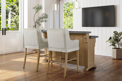 Tarrington - Bar Stool (Set of 2) - Cashew