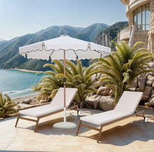 Load image into Gallery viewer, Amalfi - Patio Umbrella - White Base / Light Brown Pole
