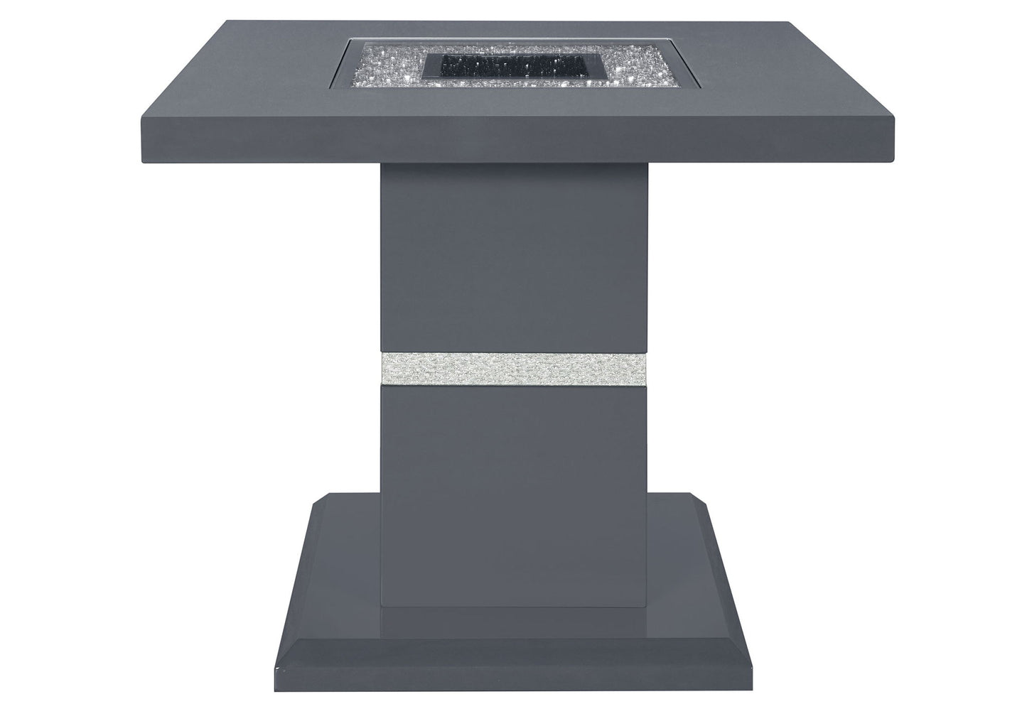 Monaco - End Table Column - Dark Gray