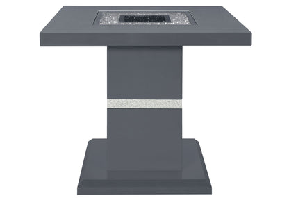 Monaco - End Table Column - Dark Gray