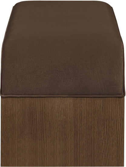 Sable - 52" Velvet Performance Fabric Upholstered Bench