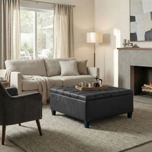 Load image into Gallery viewer, Harrison - Upholstered Coffee Table Storage Ottoman
