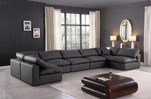 Load image into Gallery viewer, Comfy - 7 Piece Faux Leather Modular Armless Sectional
