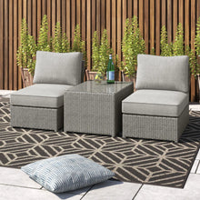 Load image into Gallery viewer, Modern Wicker Outdoor Seating Set With Cushions

