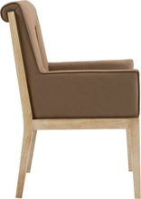 Load image into Gallery viewer, Gwendolyn - Faux Leather Dining Arm Chair With Natural Frame
