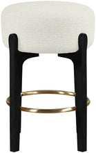 Load image into Gallery viewer, Torino - Backless Counter Stool With Brushed Black Base (Set of 2)
