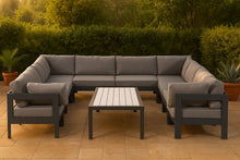 Load image into Gallery viewer, Nizuc - Outdoor Patio 10 Piece Modular Sectional With Gray Frame
