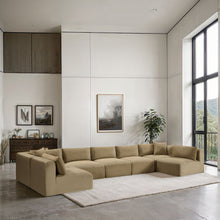Load image into Gallery viewer, Shaggy - 7 Piece Modular U-Shaped Armless Sectional
