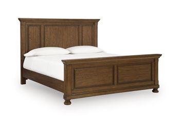 Zackaryn - King Panel Rails - Warm Brown