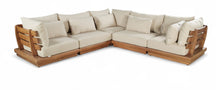 Load image into Gallery viewer, Mirella - 5 Piece Water Resistant Fabric Upholstered Outdoor Patio Modular Sectional
