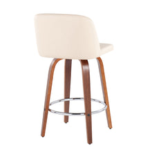 Load image into Gallery viewer, Toriano - Mid-Century Modern Fixed Height Counter Stool With Round Footrest (Set of 2)
