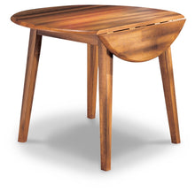 Load image into Gallery viewer, Berringer - Round DRM Drop Leaf Table - Rustic Brown
