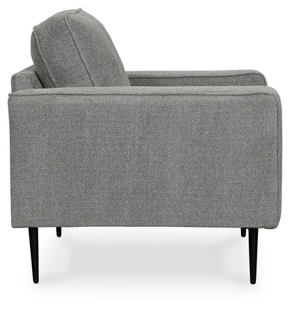 Hazela - 2 Pc. - Chair, Ottoman - Charcoal