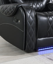 Load image into Gallery viewer, U140 - Motion Sofa With Drop Down - Black
