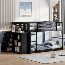 Load image into Gallery viewer, Bunk Bed With 4 Drawers And 3 Shelves
