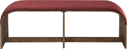 Sable - 52" Velvet Performance Fabric Upholstered Bench