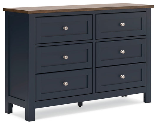 Landocken - Dresser - Brown / Blue