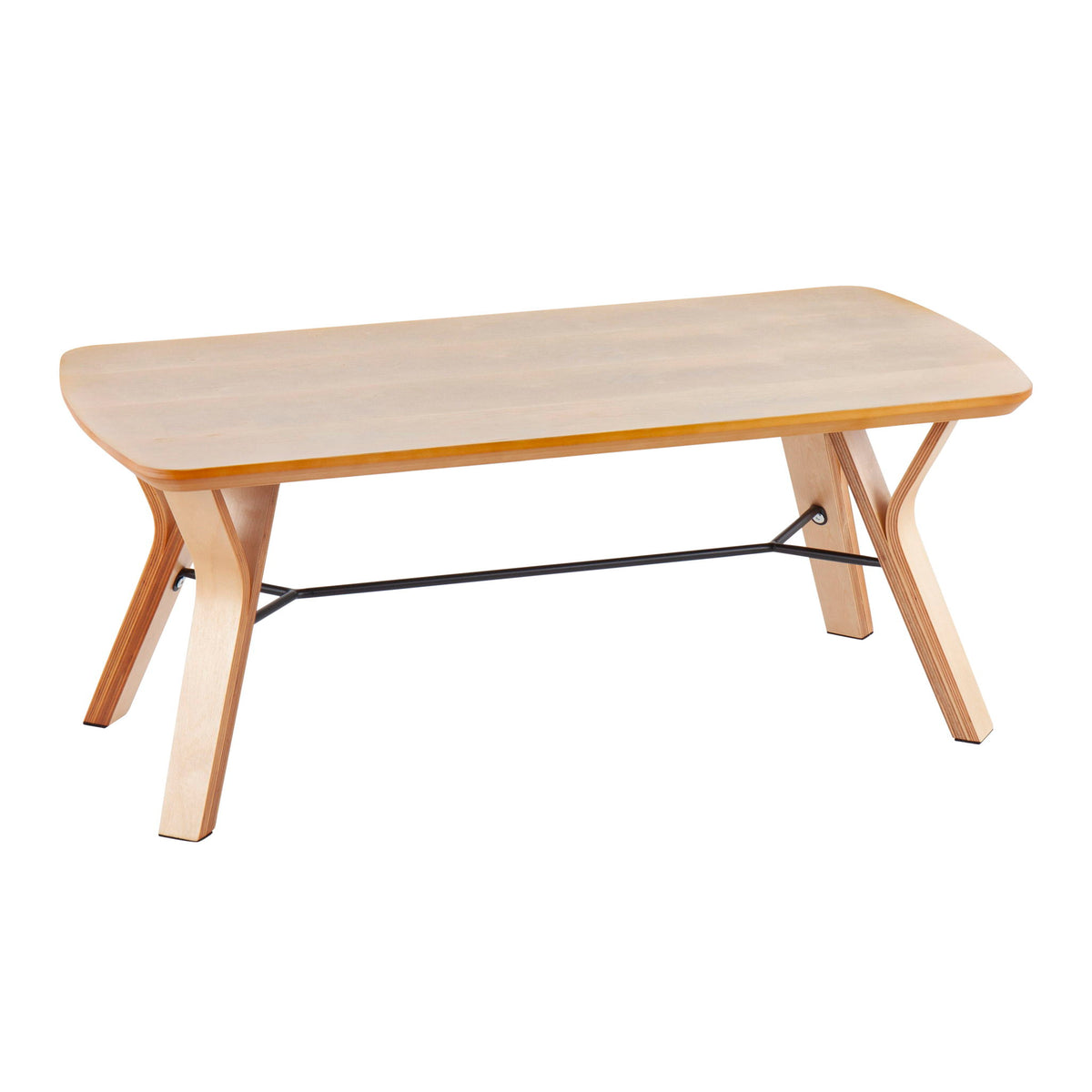 Folia - Mid-Century Modern Bench - Natural - Ego Home Furniture