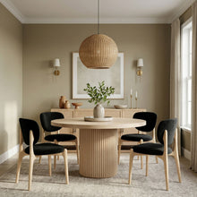 Load image into Gallery viewer, Velora - Upholstered Dining Chair (Set of 2) - Natural Base
