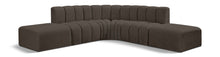 Load image into Gallery viewer, Arc - Boucle Fabric 6 Piece Corner Modular Sofa

