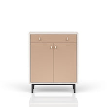 Load image into Gallery viewer, Bar Cabinet With Large Storage - White / Pecan
