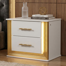 Load image into Gallery viewer, Obsession - 2 Drawer LED Nightstand - White
