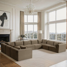 Load image into Gallery viewer, Shaggy - Fabric 9 Piece Modular U-Shaped Sectional
