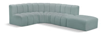Load image into Gallery viewer, Arc - Faux Leather 5 Piece Corner Modular Sofa
