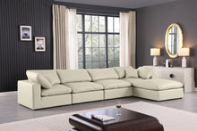 Load image into Gallery viewer, Comfy - 5 Piece Faux Leather Modular Sectional With Chaise
