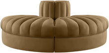 Load image into Gallery viewer, Rummi - Velvet Performance Fabric Upholstered 2 Piece  Rounded Modular Loveseat
