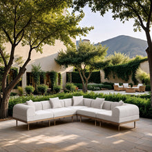 Load image into Gallery viewer, Laguna - 5 Piece 106.5" Upholstered Outdoor Patio Modular Sectional
