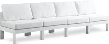 Load image into Gallery viewer, Nizuc - Outdoor Patio 4 Seat Armless Modular Sofa With White Frame
