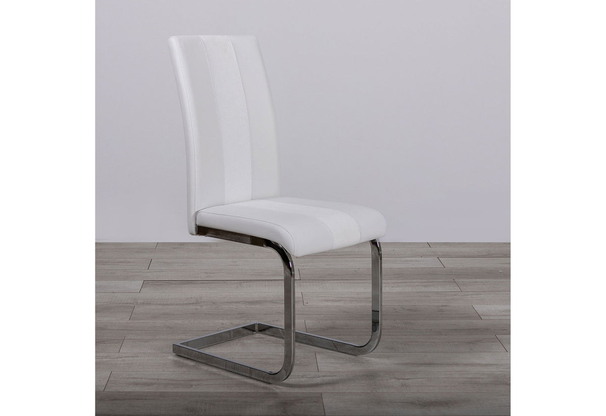D1628 - 5 Piece Dining Room Set (D1628 Dining Table And 4 D915 Dining Chairs) - White