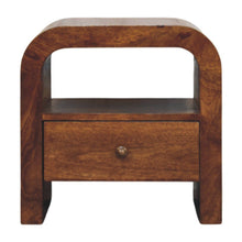 Load image into Gallery viewer, Darcy - Nightstand With Drawer And Open Shelf - Brown
