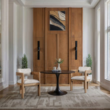 Load image into Gallery viewer, Sacha - Linen Dining Chair With Natural Base (Set of 2)
