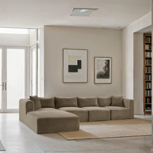 Load image into Gallery viewer, Shaggy - Fabric 5 Piece Modular Sectional With Ottoman
